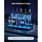 Blue-Black Acrylic 2-Tier Wine Rack with LED Lights and Remote Control